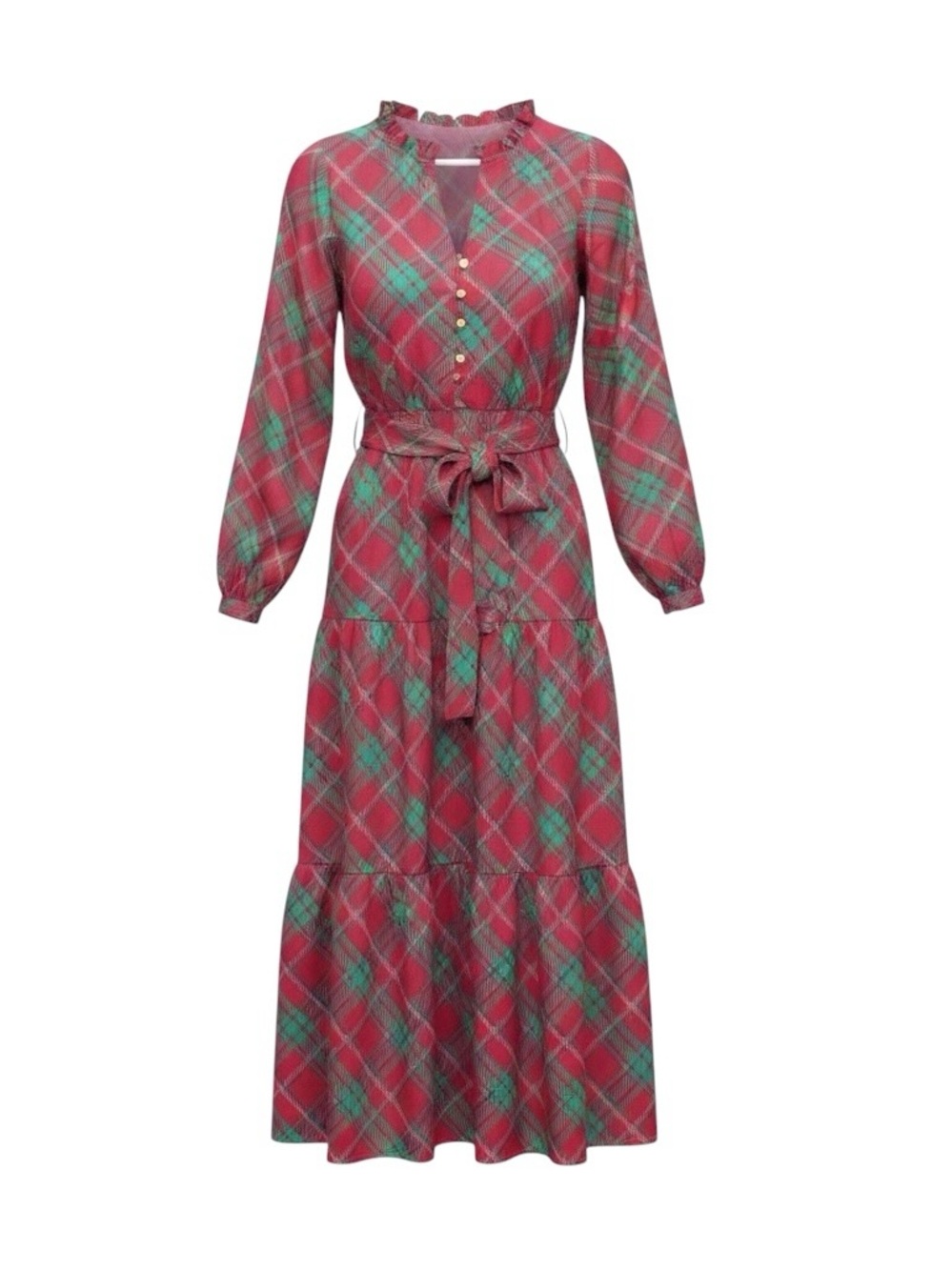 Mary Square Plaid About You Pink Gracelyn Dress NWT Size 1X